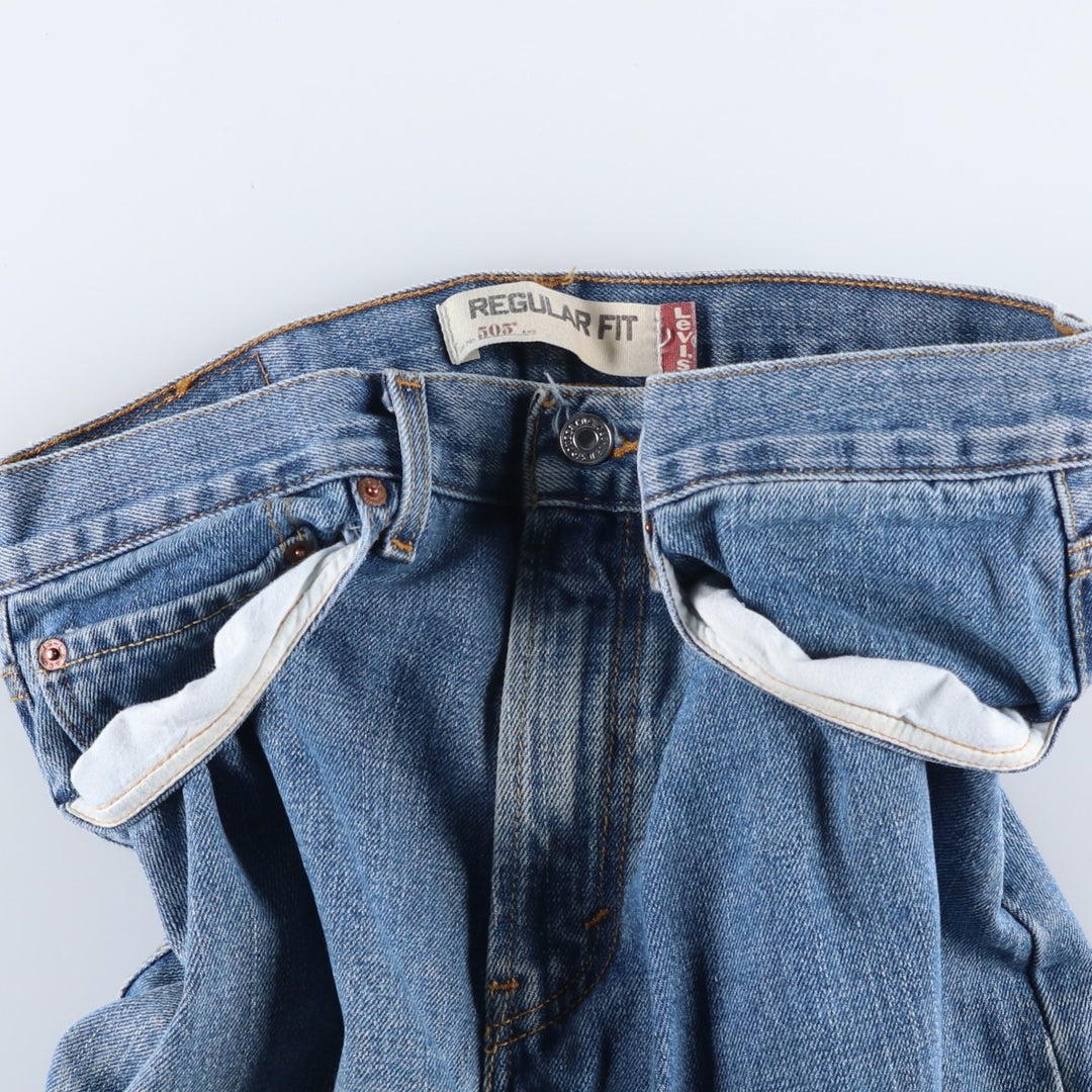 2000'S Levi's 505 Regular Fit Tapered Denim Pants, Men's Size W32 cotton blue type Vintage Second Hand