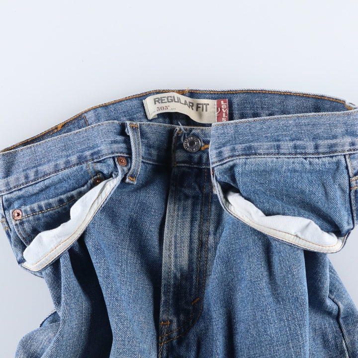 2000'S Levi's 505 Regular Fit Tapered Denim Pants, Men's Size W32 cotton blue type Vintage Second Hand