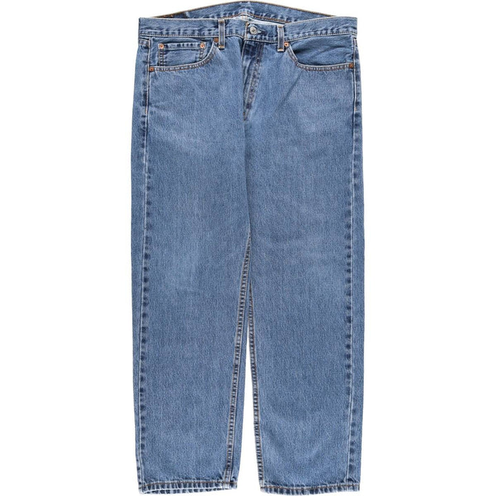 Levi's 505 tapered denim pants for men, size w37 cotton blue type Vintage Second Hand