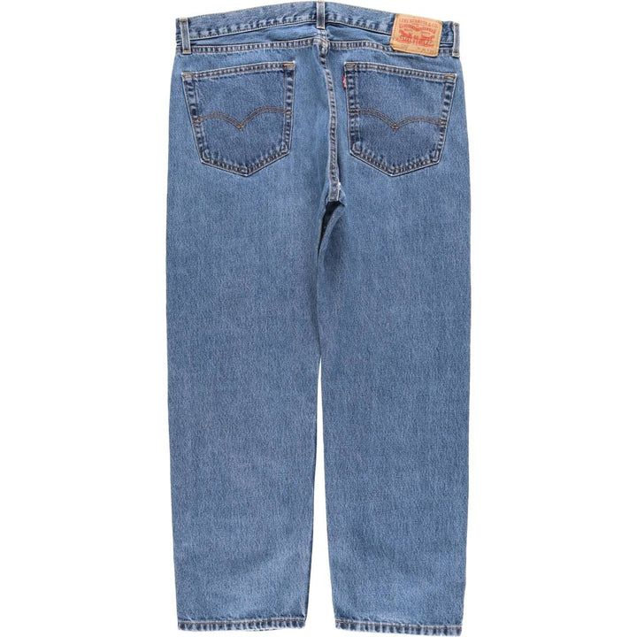 Levi's 505 tapered denim pants for men, size w37 cotton blue type Vintage Second Hand