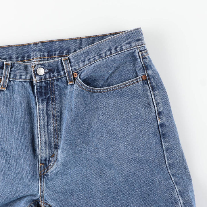 Levi's 505 tapered denim pants for men, size w37 cotton blue type Vintage Second Hand