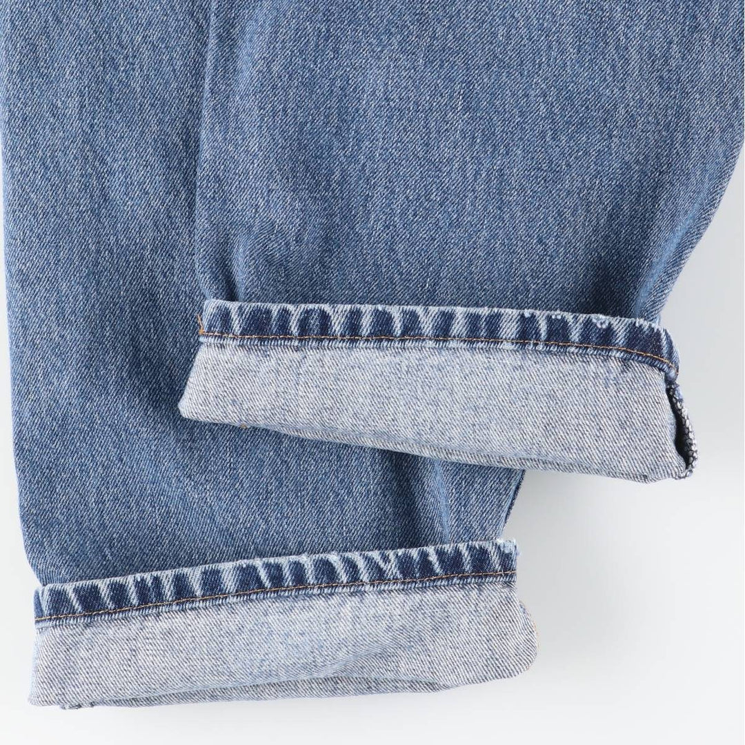 Levi's 505 tapered denim pants for men, size w37 cotton blue type Vintage Second Hand