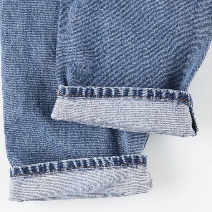 Levi's 505 tapered denim pants for men, size w37 cotton blue type Vintage Second Hand