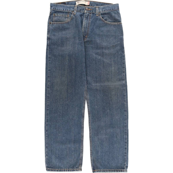 00'S Levi's 505 REGULAR FIT tapered denim pants for men, size w33 cotton blue type Vintage Second Hand