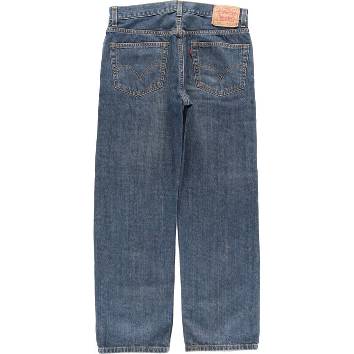 00'S Levi's 505 REGULAR FIT tapered denim pants for men, size w33 cotton blue type Vintage Second Hand