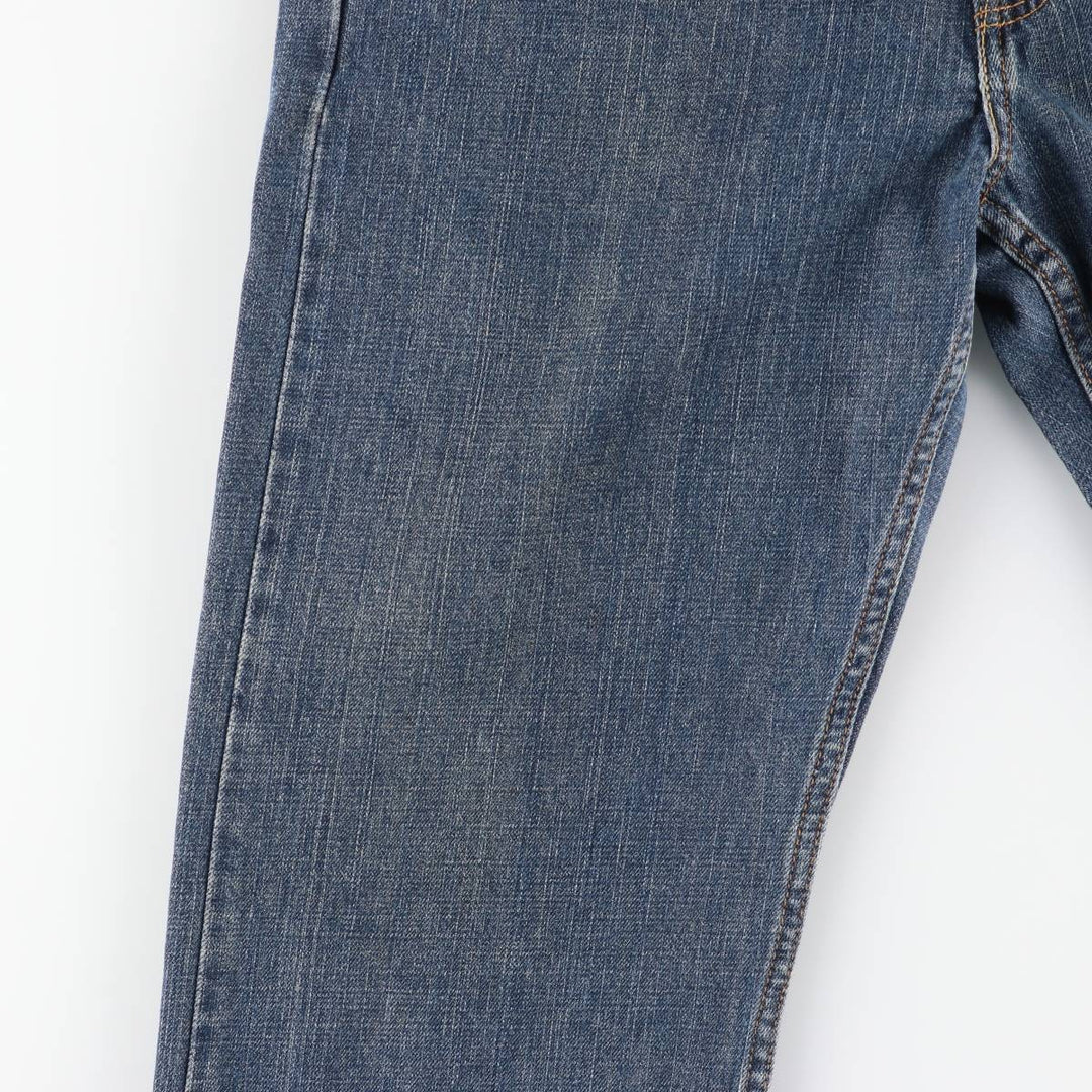 00'S Levi's 505 REGULAR FIT tapered denim pants for men, size w33 cotton blue type Vintage Second Hand