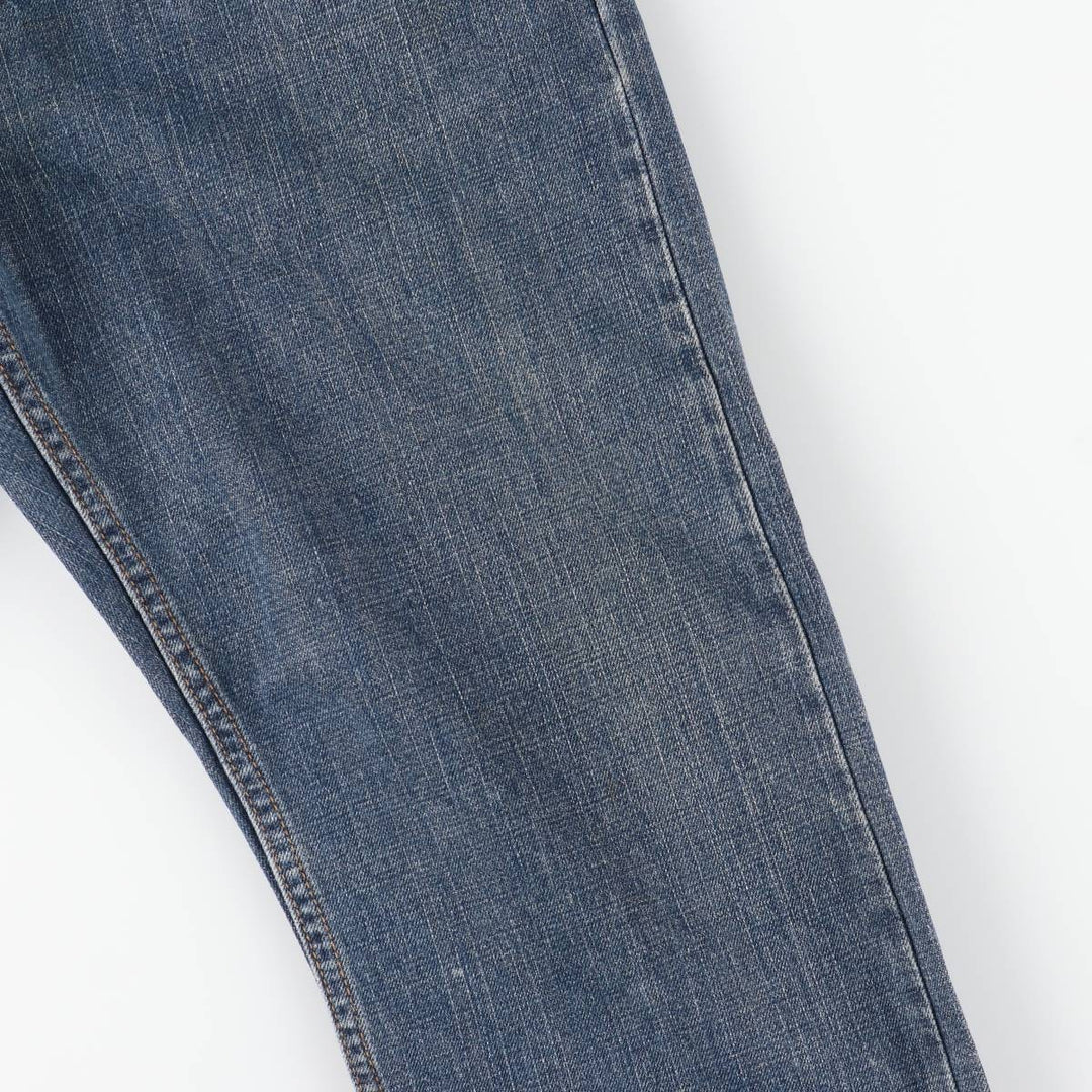 00'S Levi's 505 REGULAR FIT tapered denim pants for men, size w33 cotton blue type Vintage Second Hand
