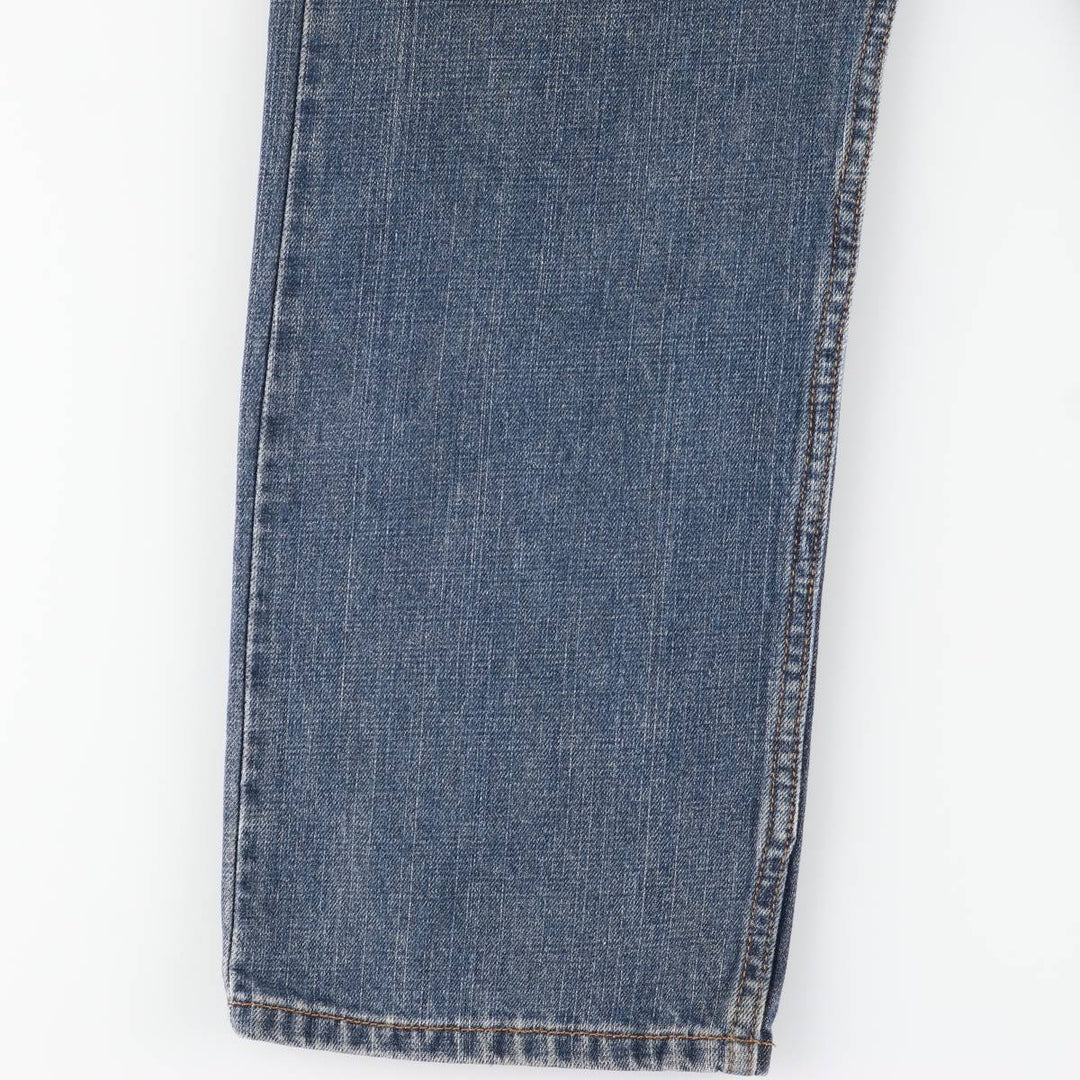 00'S Levi's 505 REGULAR FIT tapered denim pants for men, size w33 cotton blue type Vintage Second Hand