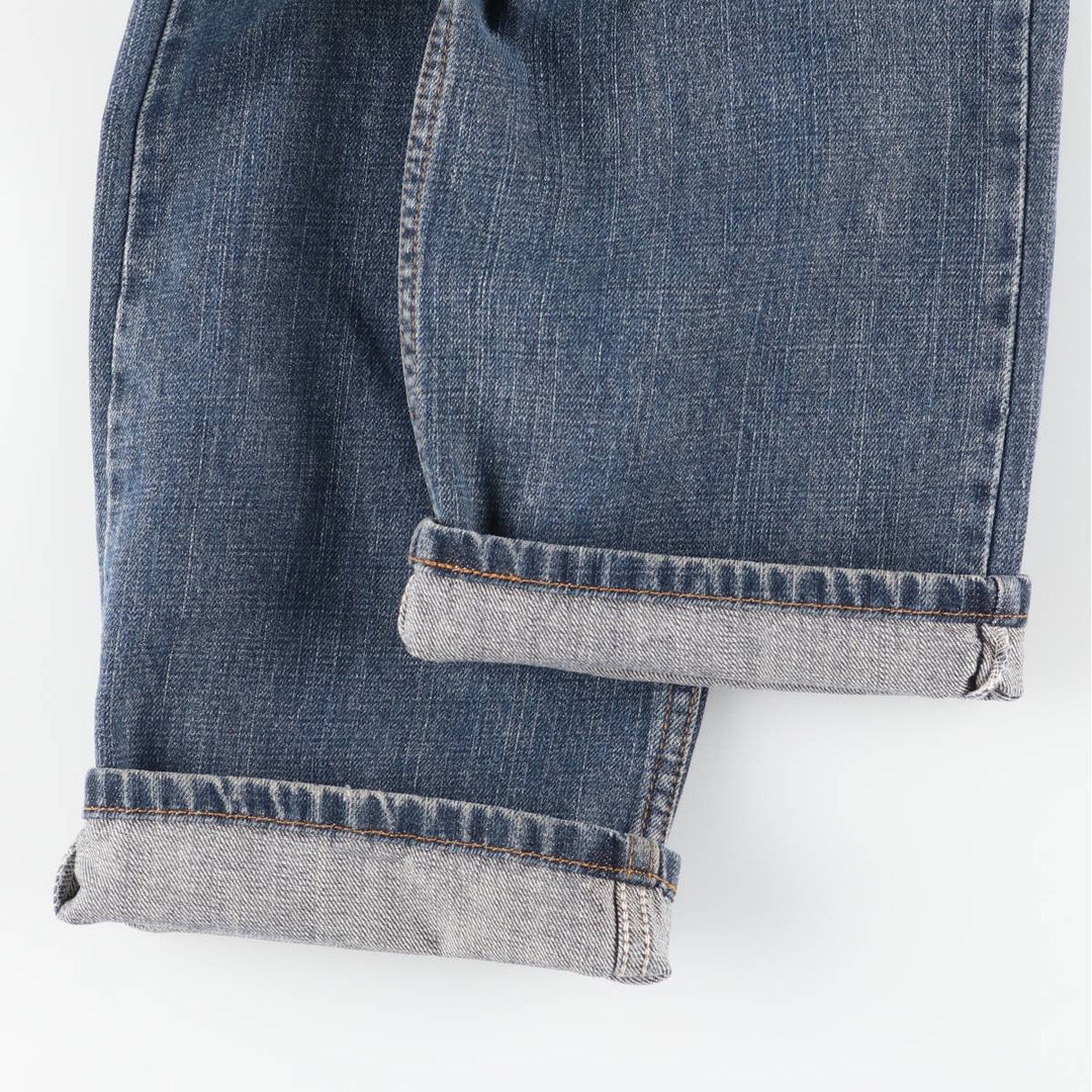 00'S Levi's 505 REGULAR FIT tapered denim pants for men, size w33 cotton blue type Vintage Second Hand
