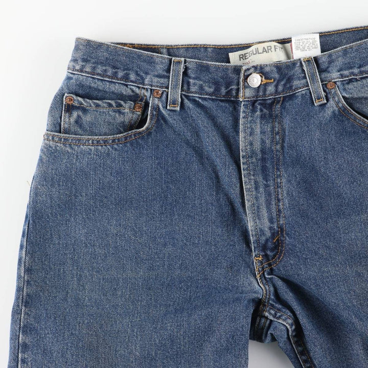 Levi's 505 REGULAR FIT tapered denim pants for men, size w35 cotton blue type Vintage Second Hand