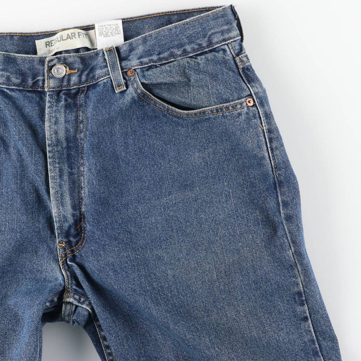 Levi's 505 REGULAR FIT tapered denim pants for men, size w35 cotton blue type Vintage Second Hand