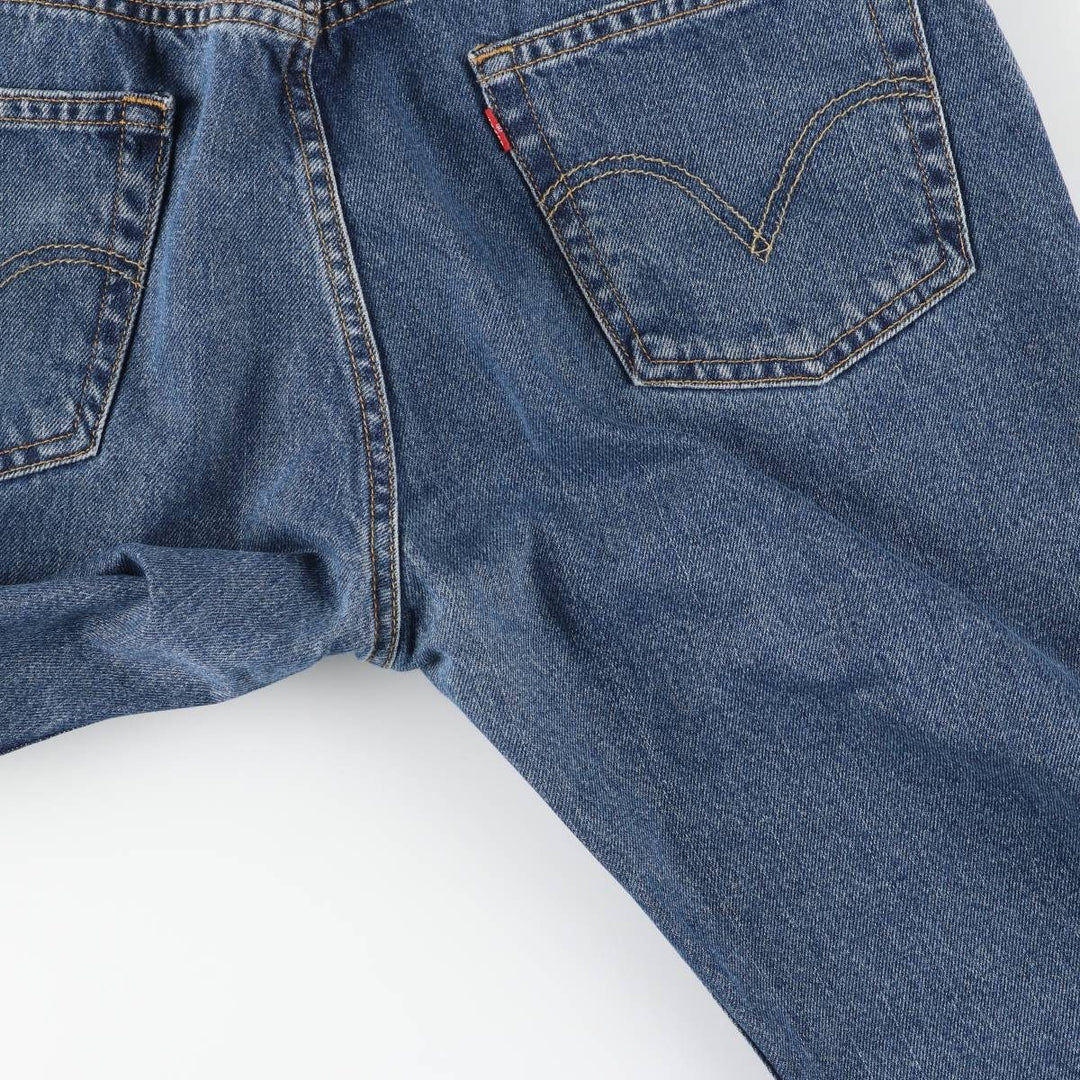 Levi's 505 REGULAR FIT tapered denim pants for men, size w35 cotton blue type Vintage Second Hand