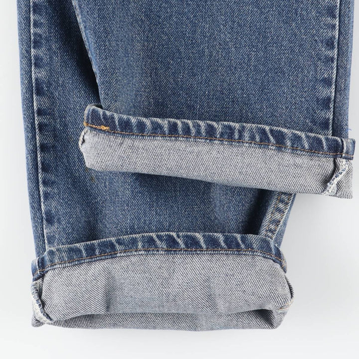 Levi's 505 REGULAR FIT tapered denim pants for men, size w35 cotton blue type Vintage Second Hand