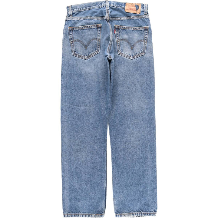 Levi's 505 Regular Fit Tapered Denim Pants, Men's Size W33 (approx.), Vintage cotton blue type Vintage Second Hand