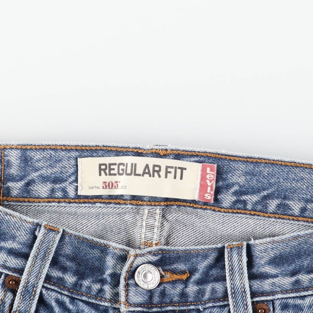 Levi's 505 Regular Fit Tapered Denim Pants, Men's Size W33 (approx.), Vintage cotton blue type Vintage Second Hand