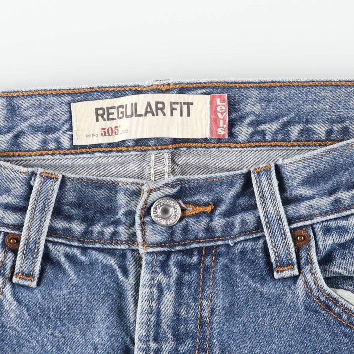Levi's 505 Regular Fit Tapered Denim Pants, Men's Size W33 (approx.), Vintage cotton blue type Vintage Second Hand