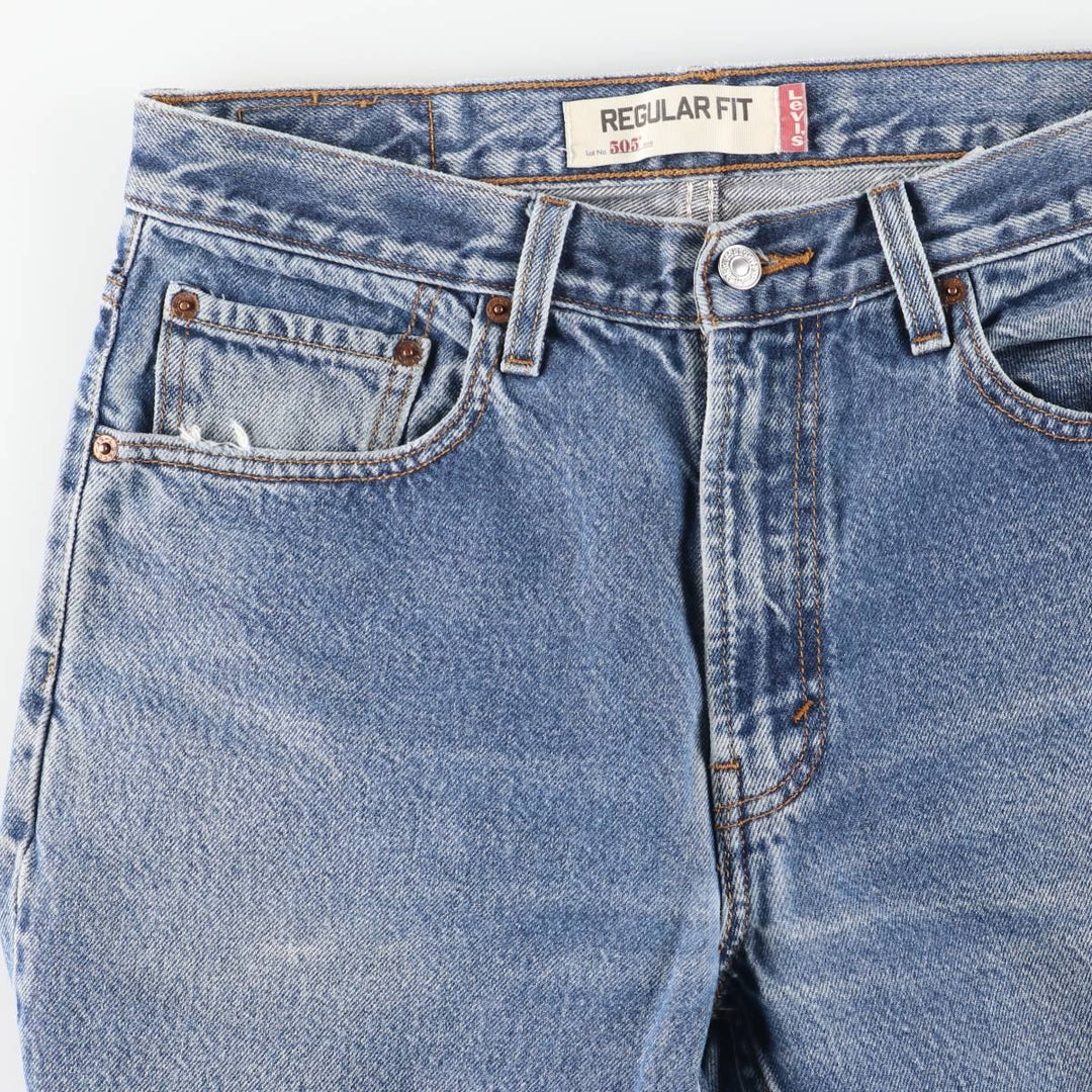 Levi's 505 Regular Fit Tapered Denim Pants, Men's Size W33 (approx.), Vintage cotton blue type Vintage Second Hand