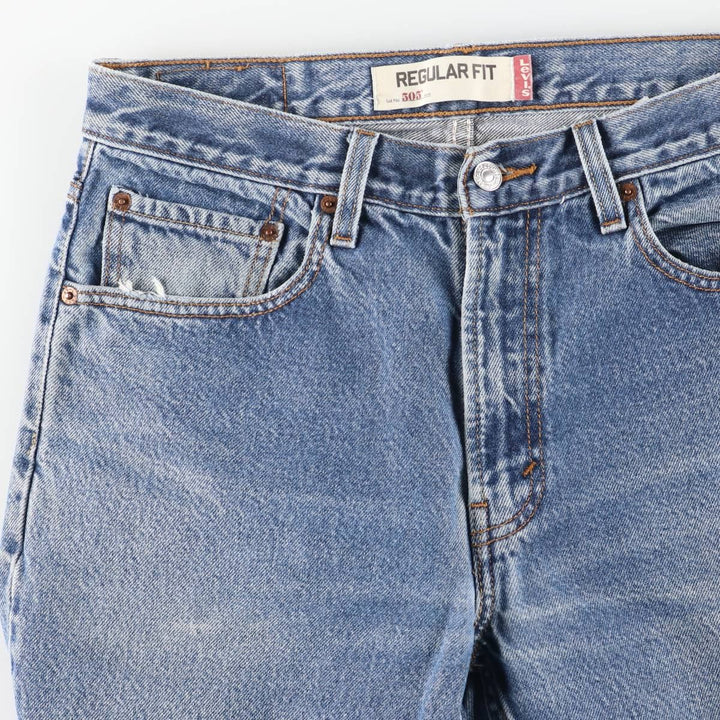 Levi's 505 Regular Fit Tapered Denim Pants, Men's Size W33 (approx.), Vintage cotton blue type Vintage Second Hand