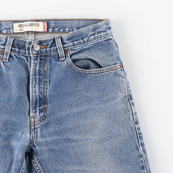 Levi's 505 Regular Fit Tapered Denim Pants, Men's Size W33 (approx.), Vintage cotton blue type Vintage Second Hand