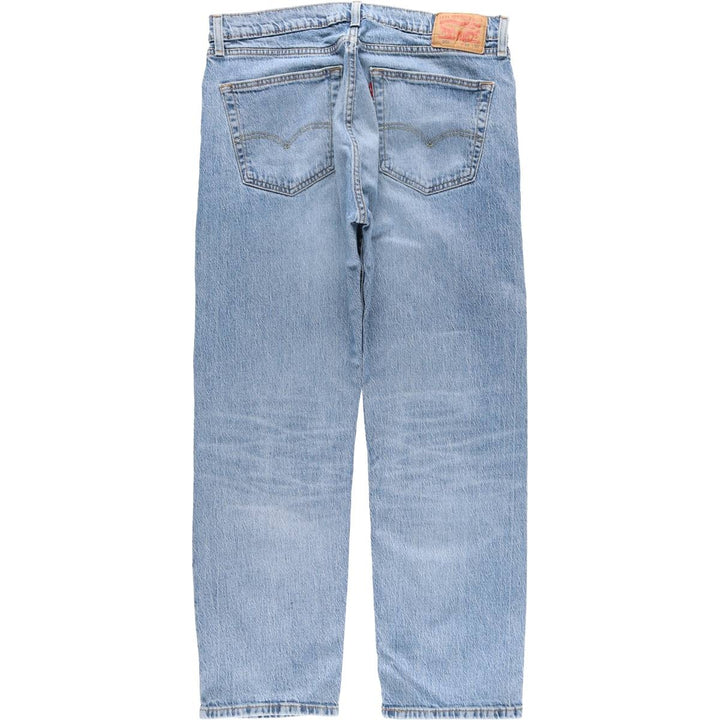 Levi's 505 tapered denim pants for men, size w36 cotton Blue type light blue Vintage Second Hand