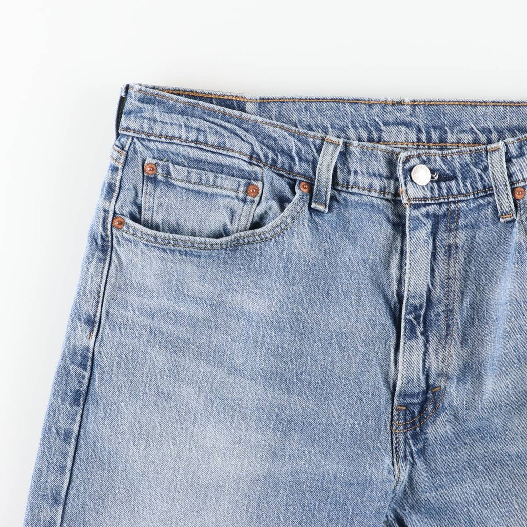 Levi's 505 tapered denim pants for men, size w36 cotton Blue type light blue Vintage Second Hand