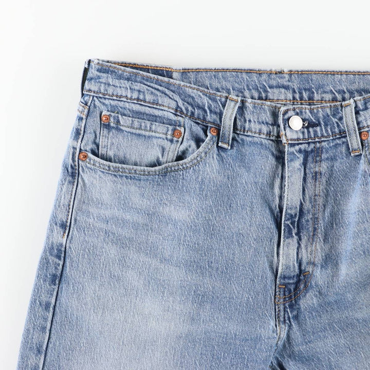 Levi's 505 tapered denim pants for men, size w36 cotton Blue type light blue Vintage Second Hand