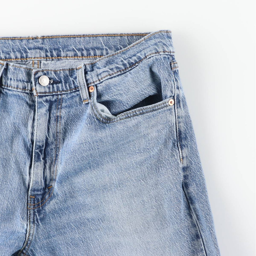 Levi's 505 tapered denim pants for men, size w36 cotton Blue type light blue Vintage Second Hand