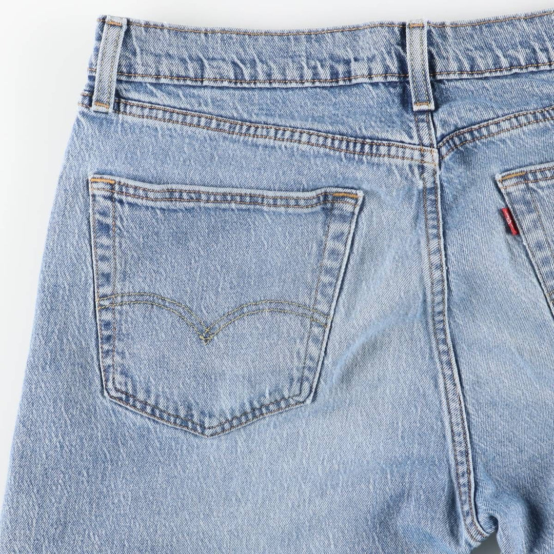 Levi's 505 tapered denim pants for men, size w36 cotton Blue type light blue Vintage Second Hand