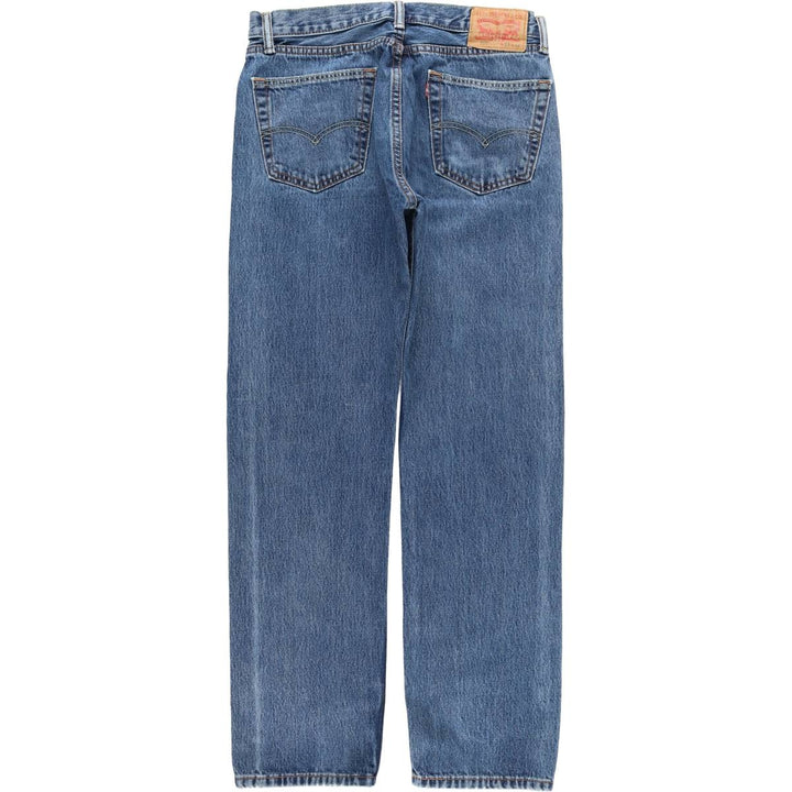 Levi's 505 Tapered Denim Pants, Men's Size 34, Zipper Fly cotton blue type Vintage Second Hand