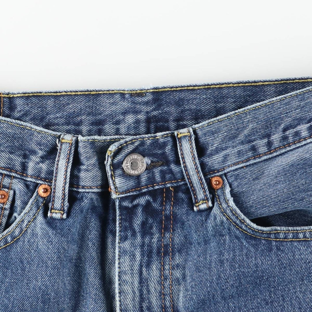 Levi's 505 Tapered Denim Pants, Men's Size 34, Zipper Fly cotton blue type Vintage Second Hand