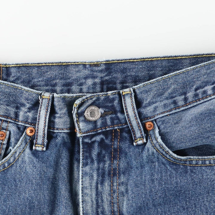 Levi's 505 Tapered Denim Pants, Men's Size 34, Zipper Fly cotton blue type Vintage Second Hand