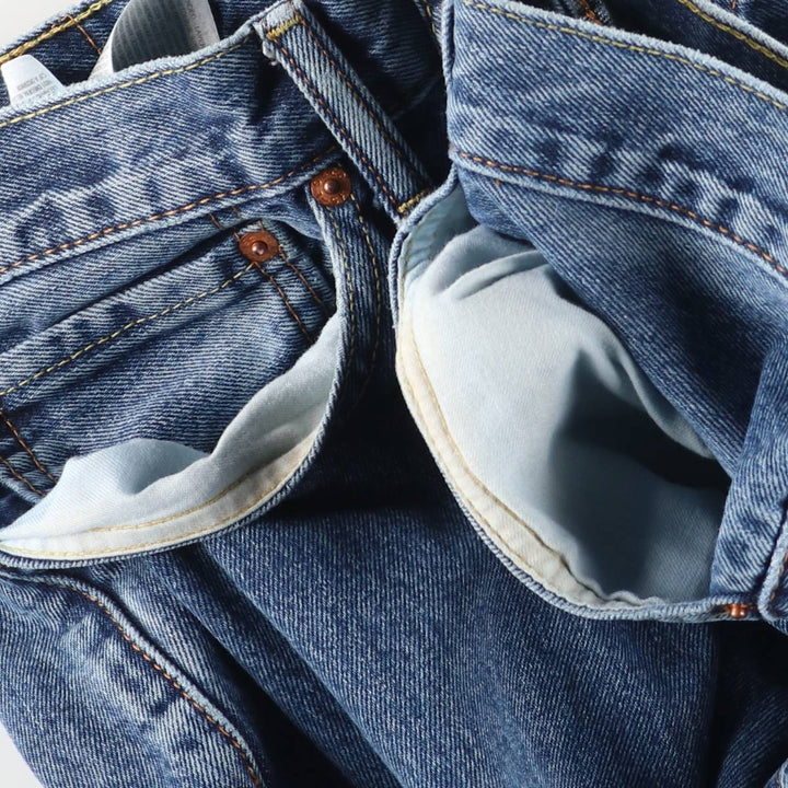 Levi's 505 Tapered Denim Pants, Men's Size 34, Zipper Fly cotton blue type Vintage Second Hand