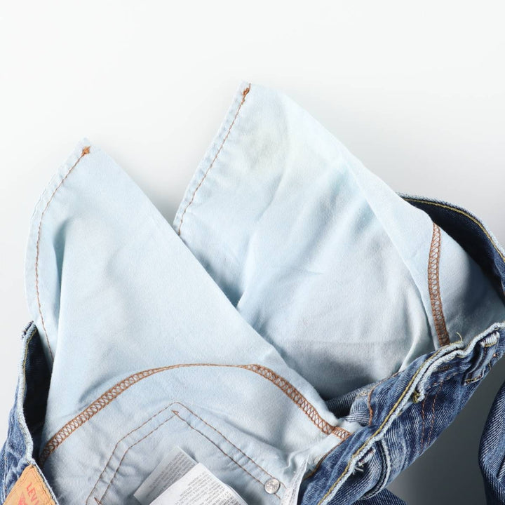 Levi's 505 Tapered Denim Pants, Men's Size 34, Zipper Fly cotton blue type Vintage Second Hand