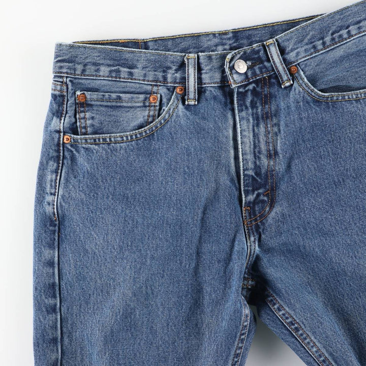 Levi's 505 Tapered Denim Pants, Men's Size 34, Zipper Fly cotton blue type Vintage Second Hand