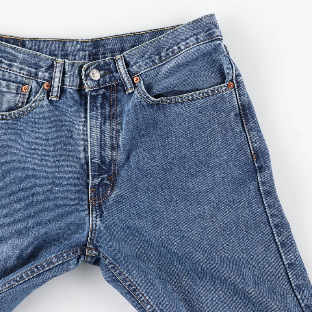 Levi's 505 Tapered Denim Pants, Men's Size 34, Zipper Fly cotton blue type Vintage Second Hand