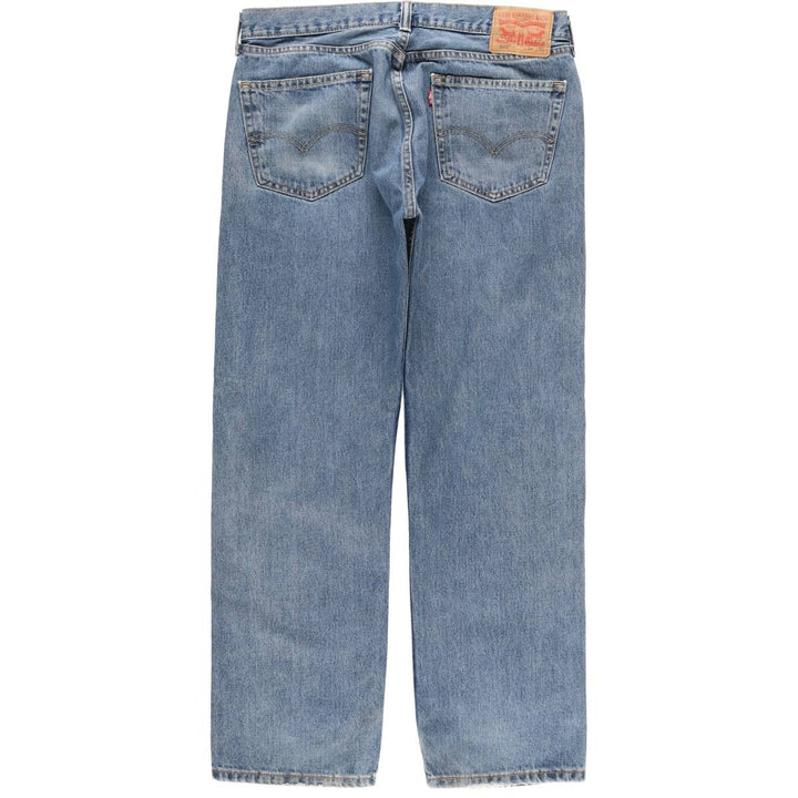 Levi's 505 tapered denim pants for men, size W34 cotton blue type Vintage Second Hand
