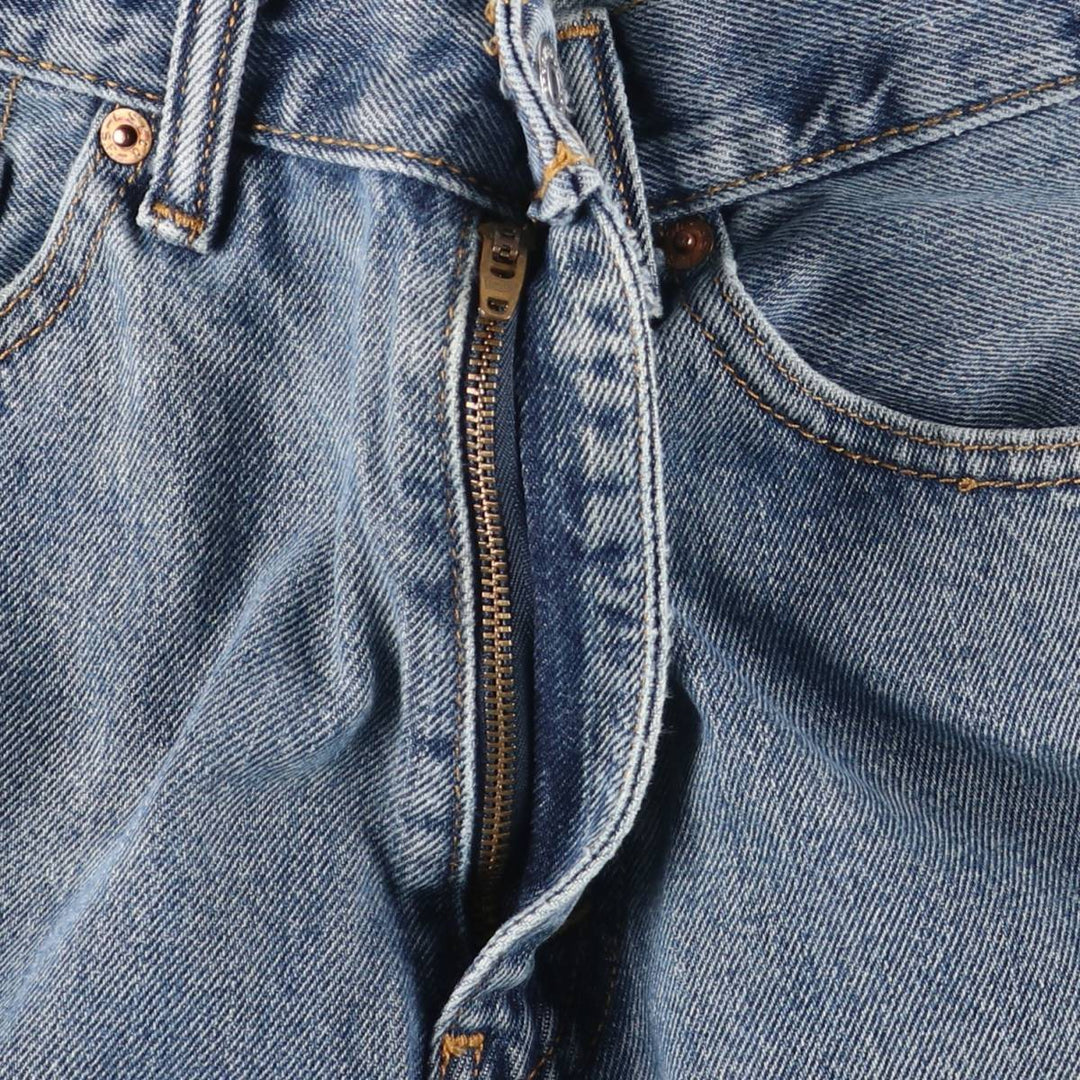 Levi's 505 tapered denim pants for men, size W34 cotton blue type Vintage Second Hand