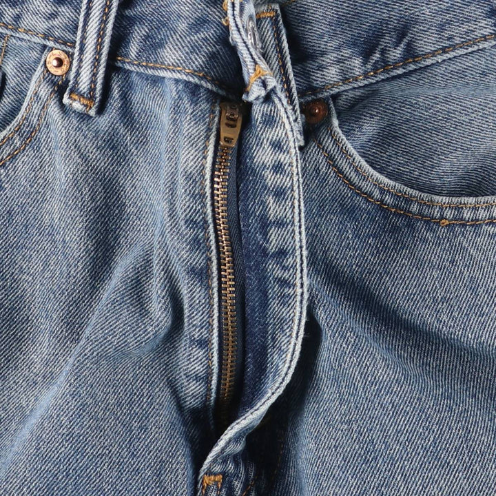 Levi's 505 tapered denim pants for men, size W34 cotton blue type Vintage Second Hand