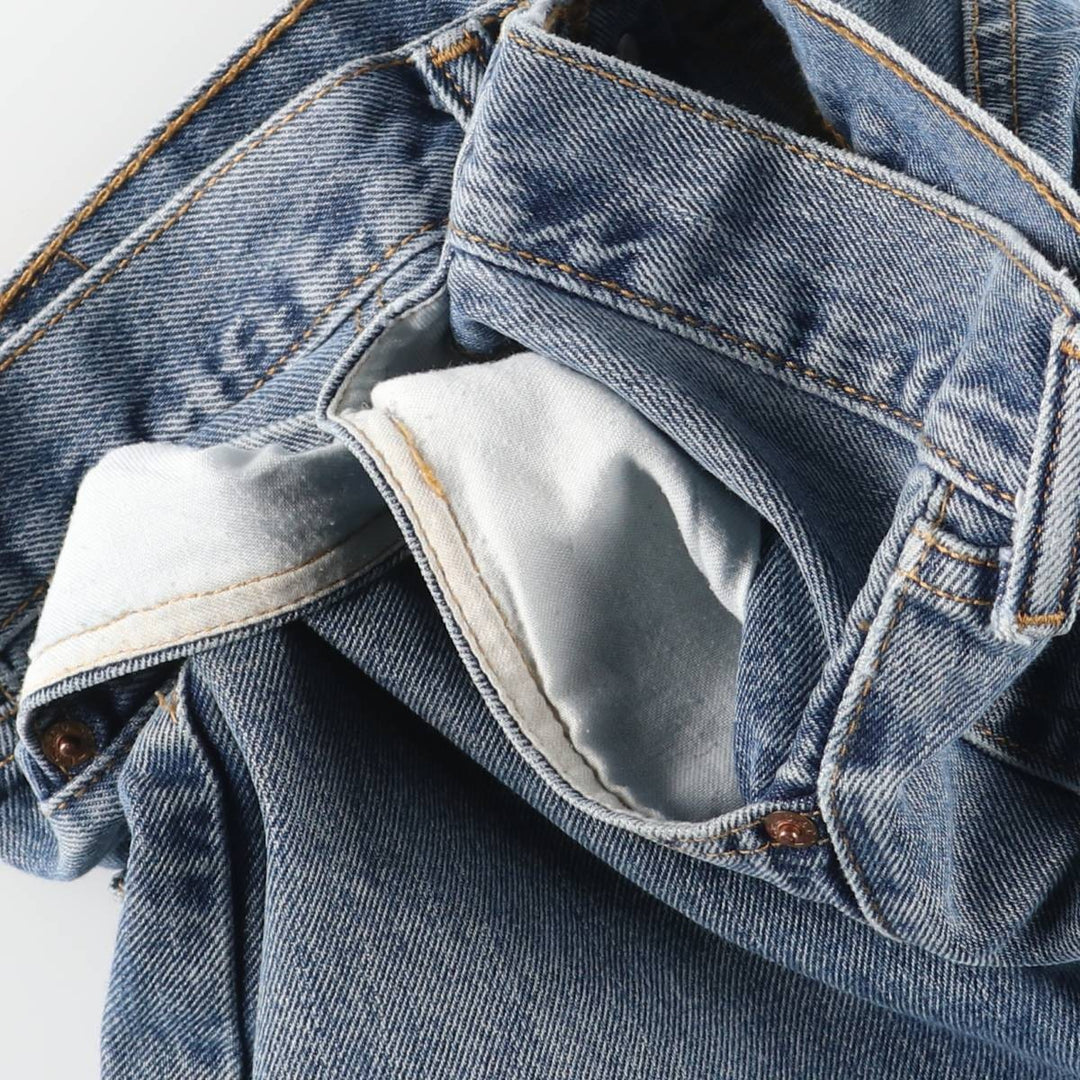 Levi's 505 tapered denim pants for men, size W34 cotton blue type Vintage Second Hand