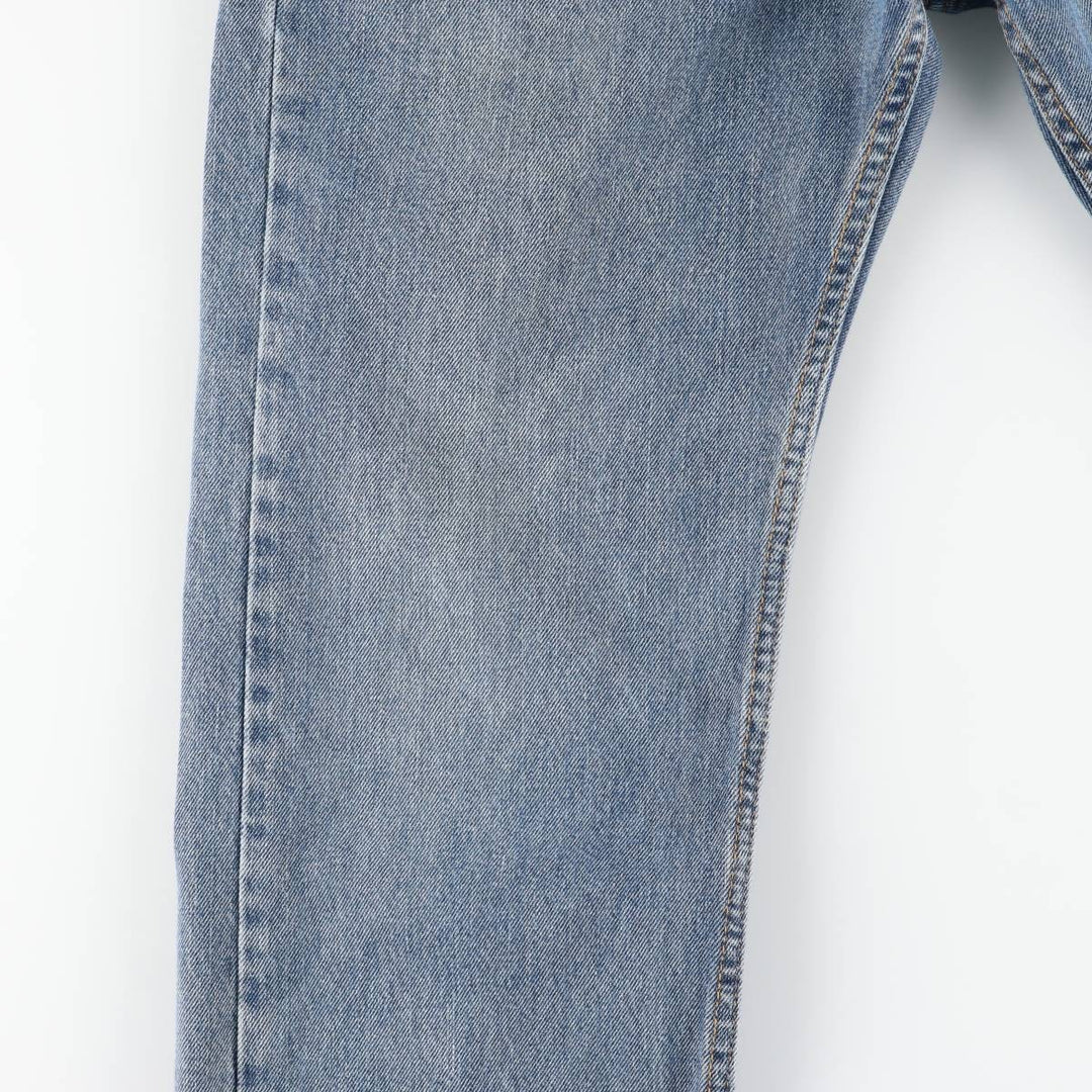 Levi's 505 tapered denim pants for men, size W34 cotton blue type Vintage Second Hand