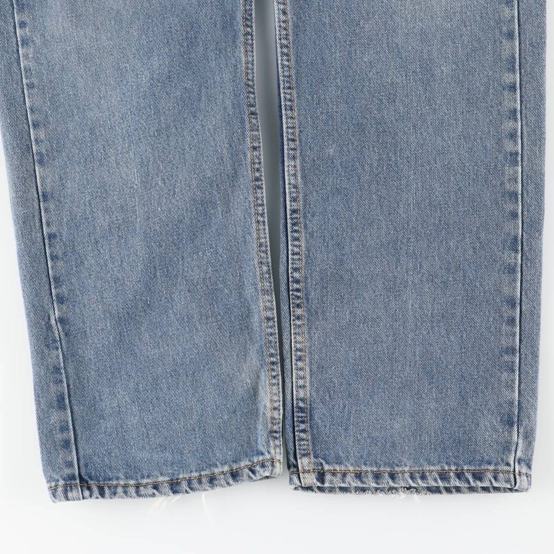 Levi's 505 tapered denim pants for men, size W34 cotton blue type Vintage Second Hand