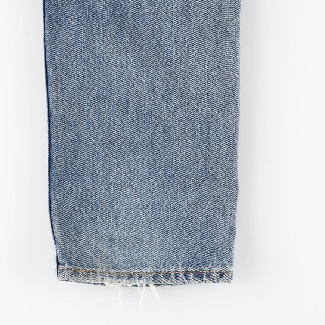 Levi's 505 tapered denim pants for men, size W34 cotton blue type Vintage Second Hand