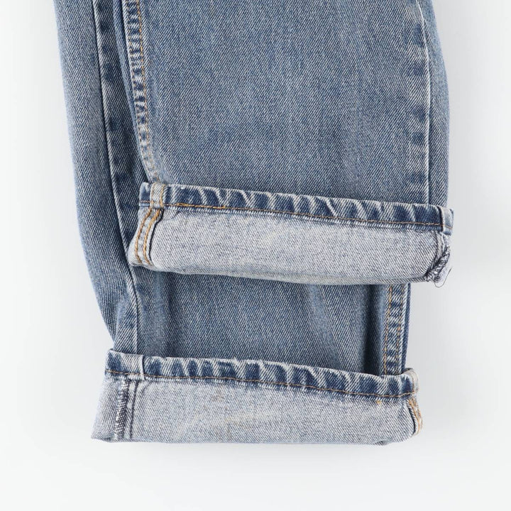 Levi's 505 tapered denim pants for men, size W34 cotton blue type Vintage Second Hand