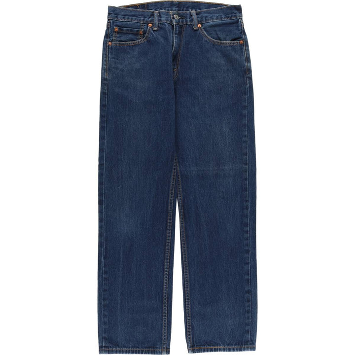 Levi's 505 tapered denim pants for men, size W34 cotton blue type Vintage Second Hand
