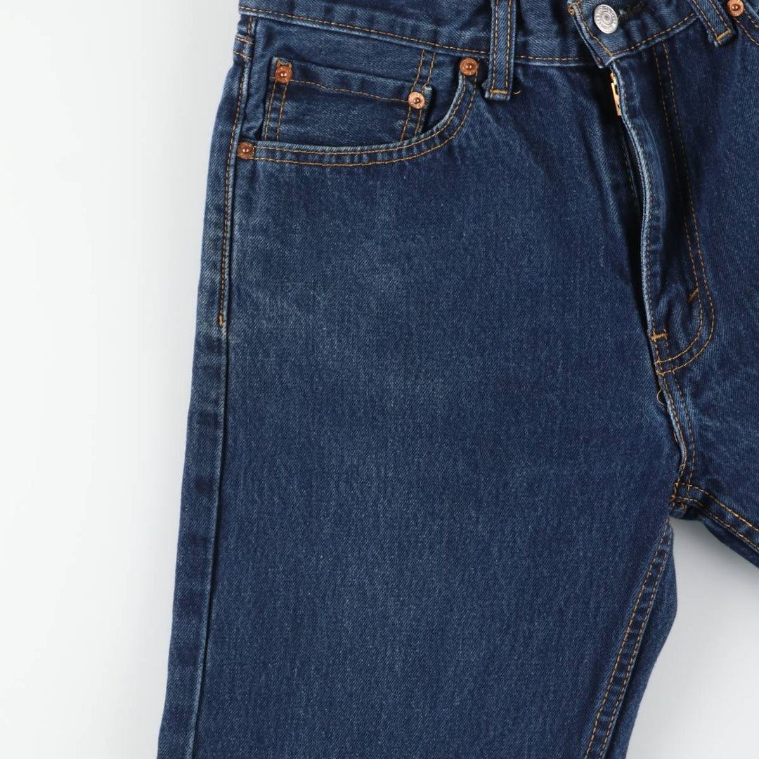 Levi's 505 tapered denim pants for men, size W34 cotton blue type Vintage Second Hand