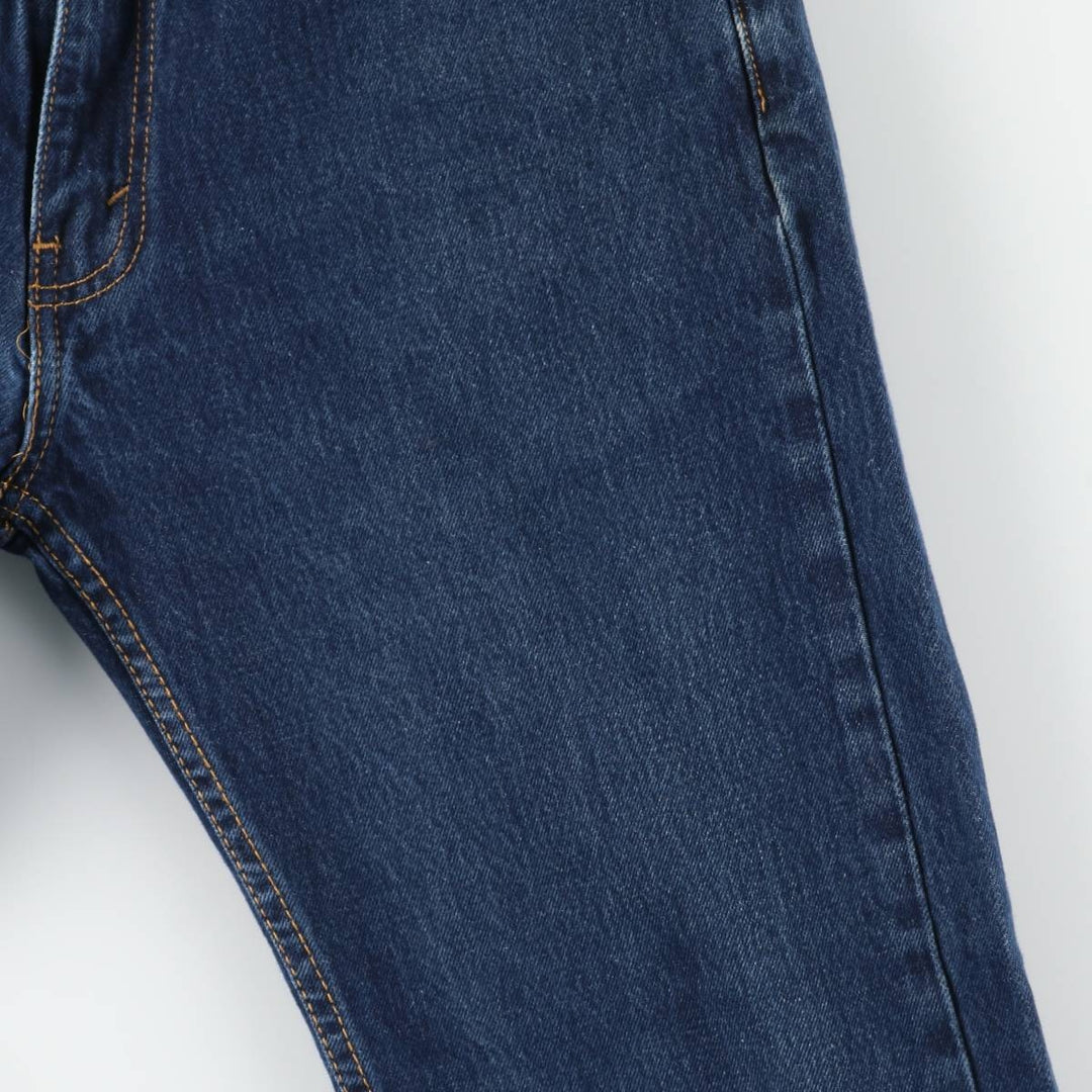 Levi's 505 tapered denim pants for men, size W34 cotton blue type Vintage Second Hand