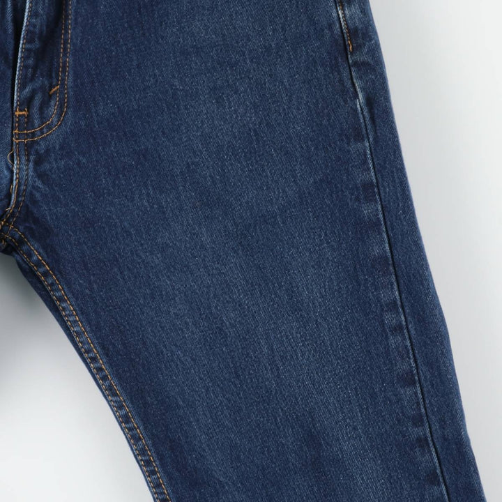 Levi's 505 tapered denim pants for men, size W34 cotton blue type Vintage Second Hand