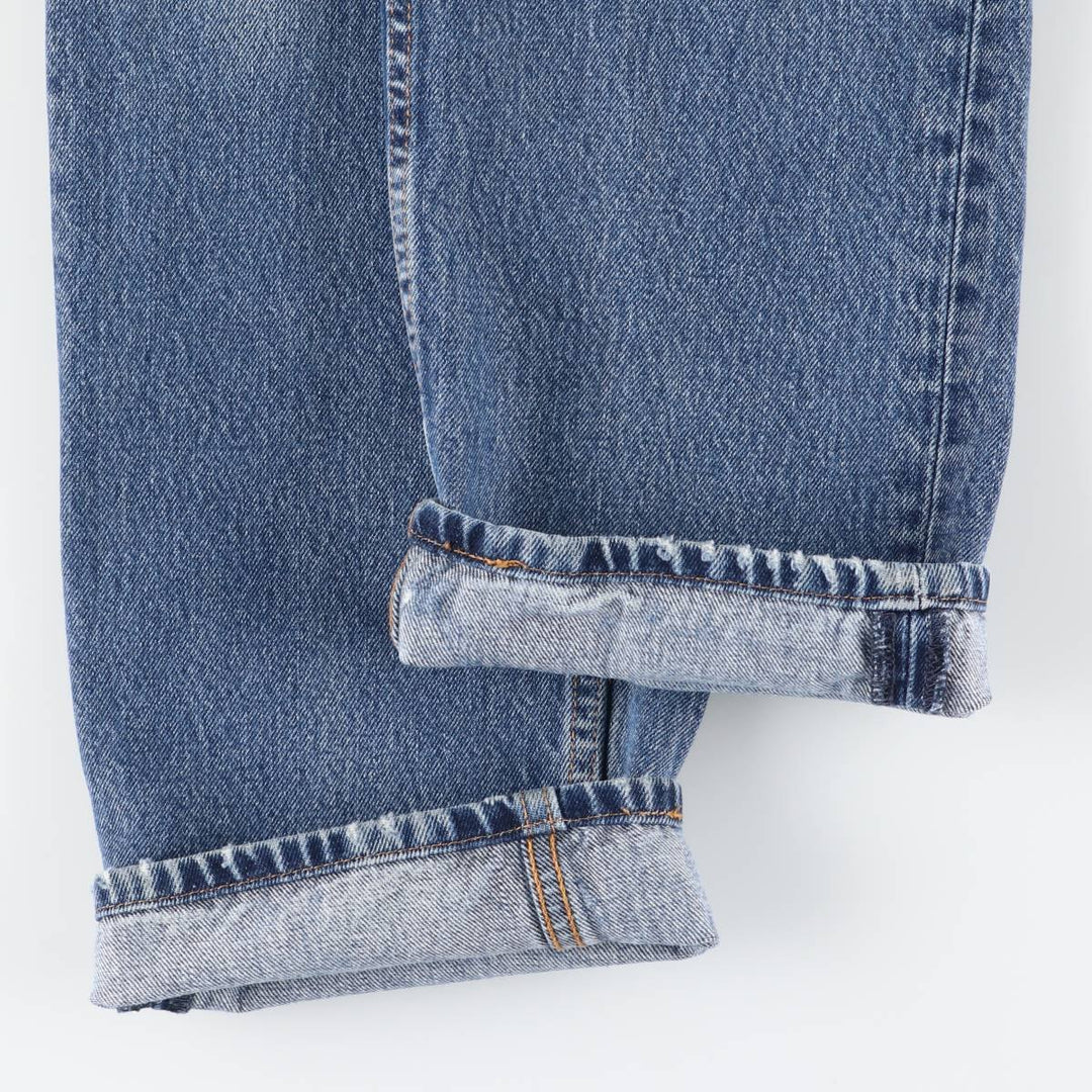 Levi's 505 tapered denim pants for men, size w36 cotton blue type Vintage Second Hand