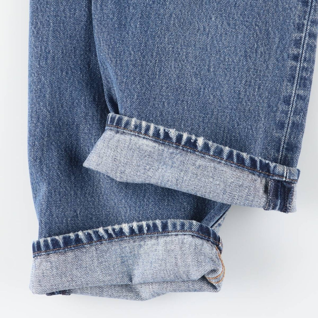 Levi's 505 tapered denim pants for men, size w36 cotton blue type Vintage Second Hand
