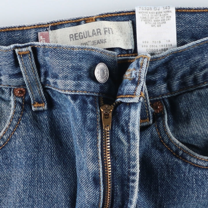 Levi's 505 REGULAR FIT tapered denim pants for men, size w31 cotton blue type Vintage Second Hand